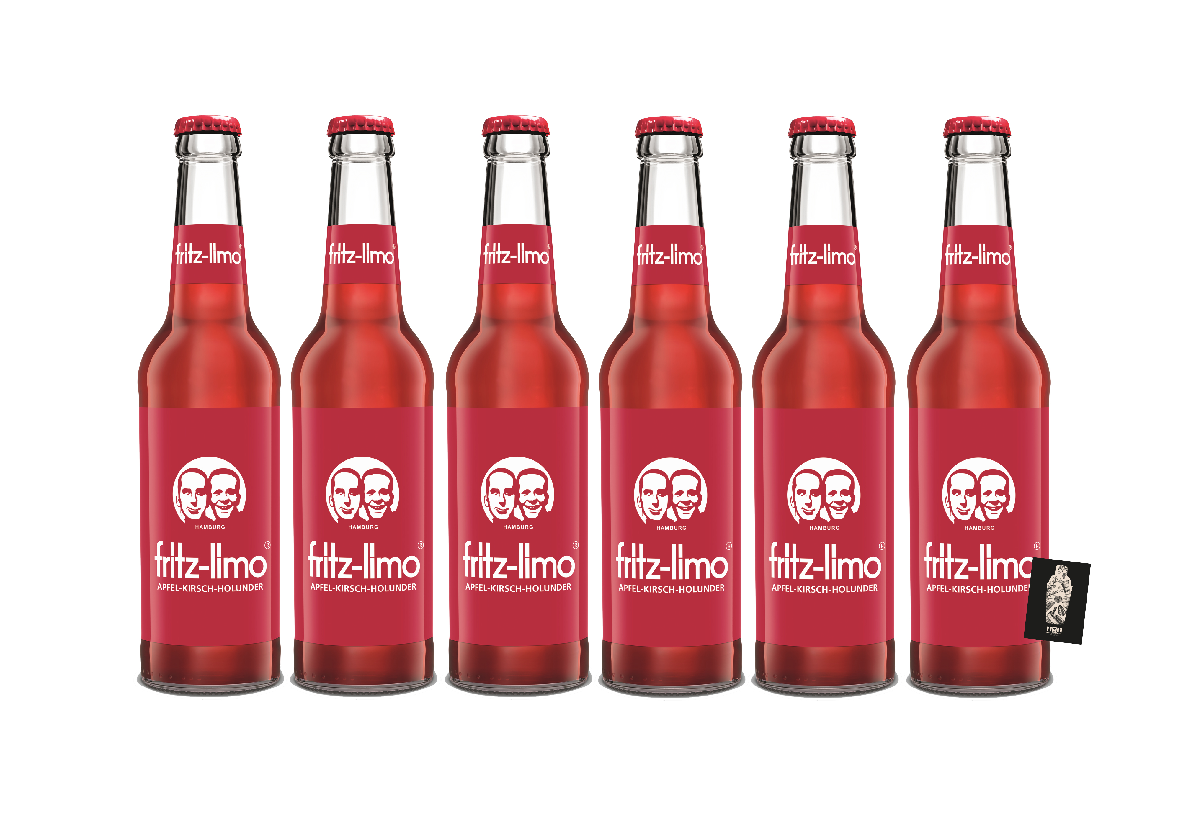Fritz-Kola 6er-Set Apfel Kirsch Holunder 6x 0,33L inkl. Pfand MEHRWEG