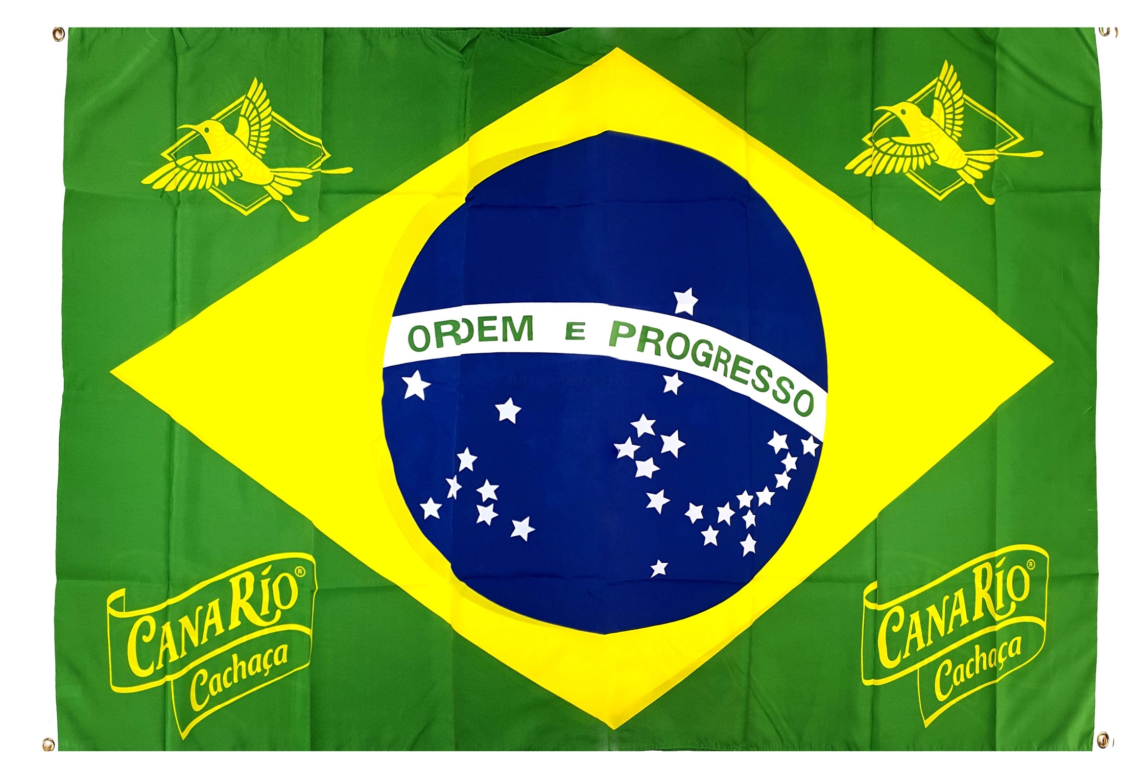 2x Canario Brasilien Flagge Fussball Banner Bandera 100 x 140 ca.