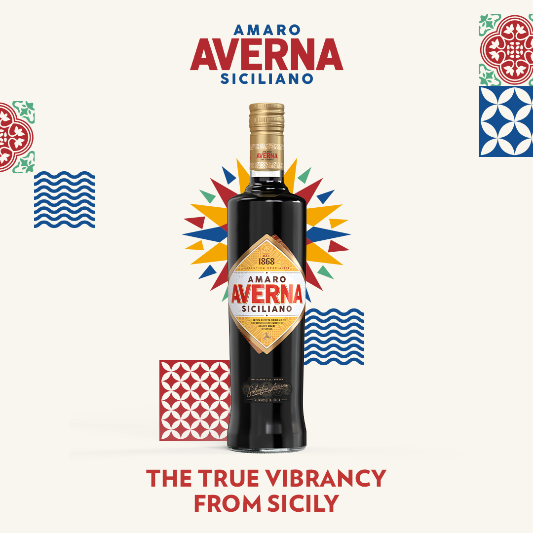 Averna Geschenkset - Averna Amaro Siciliano 0,7L (29% Vol) + 4x Untersetzer + Giftbox - [Enthält Sulfite] 2x Averna Gläser 