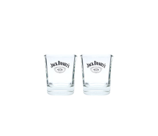 Jack Daniels Old no 7 Whiskey Tumbler Glas Gläser Set - 2x Tumbler