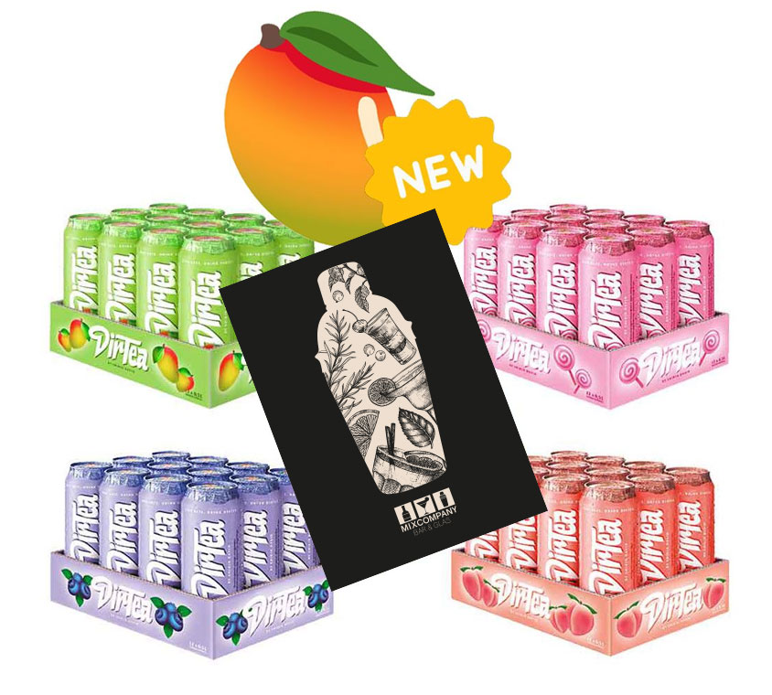 Shirin Davids DirTea 48er Tasting 12 pro Sorte Juicy Mango Candy Shop Blueberry Peach je 500ml  Eistee Icetea inkl. Pfand EINWEG