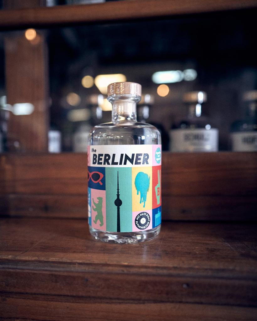 The Berliner Premium Dry Gin 0,5l (41% Vol.) - Premium Dry Gin Berlin - genieße (D)eine Stadt- [Enthält Sulfite]