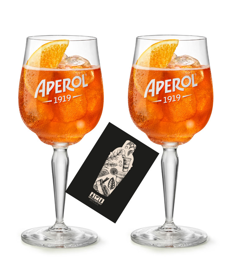 Aperol Glas Gläser-Set neu - 2x Weingläser