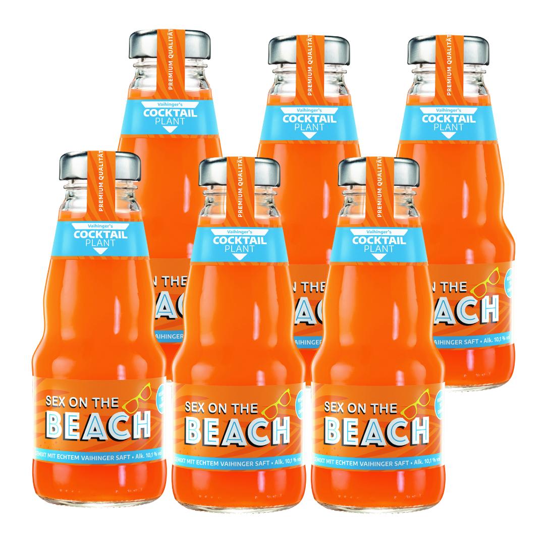 Cocktail Plant Sex on the Beach (10,1% Vol) 6x 0,2l = 1,2l - inkl. Pfand MEHRWEG- [Enthält Sulfite]