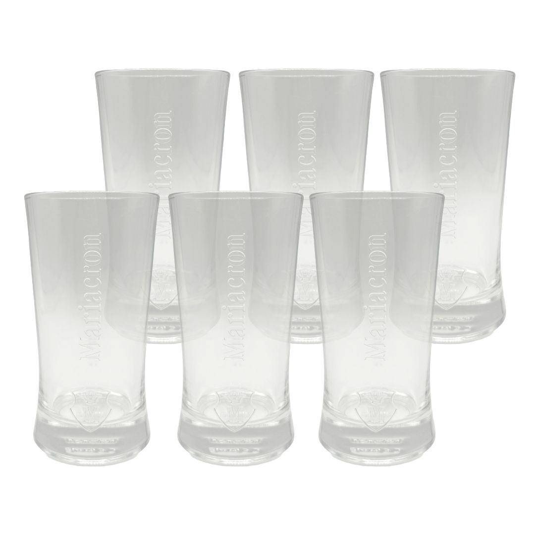 Mariacron Weinbrand Exklusiv Glas 2 cl / 4 cl 6er-Set – Hochwertiges Glas