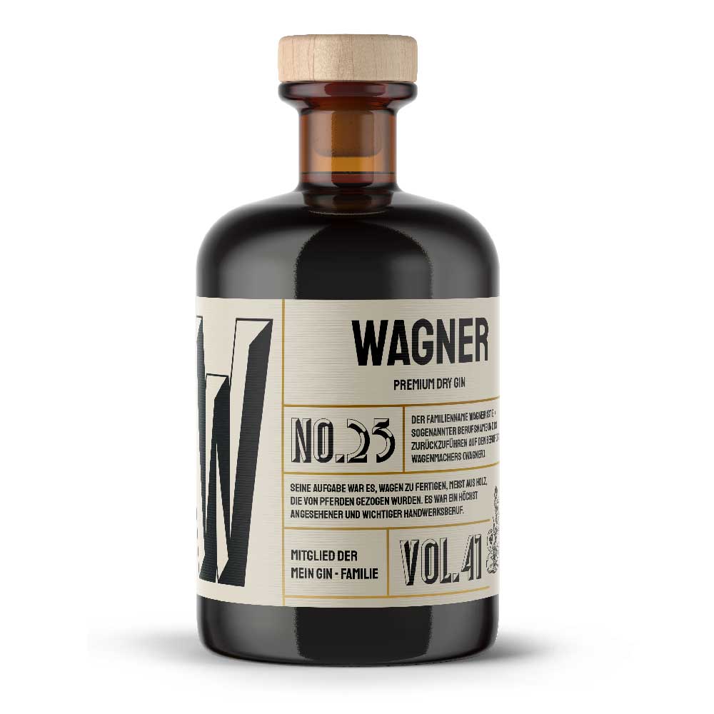 Mein Gin - Wagners Premium Dry Gin No25 - Der Wagner Gin 0,5L (41% Vol)