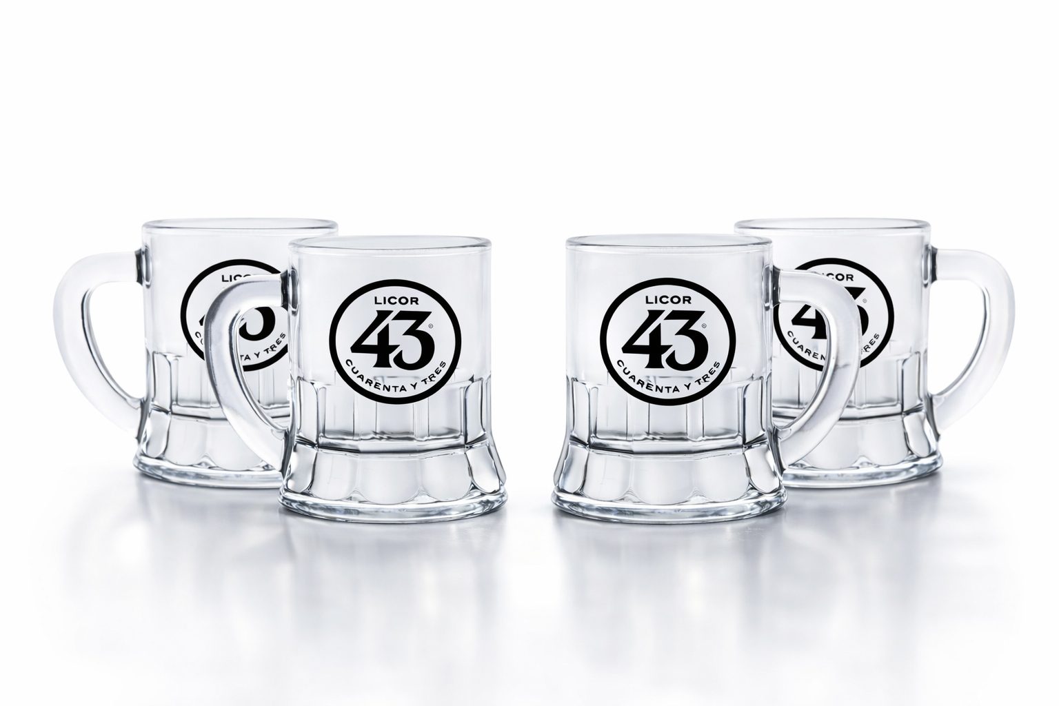 Licor 43 Minibeer Gläser 4er Set – Original 43er Shotgläser / Pinnchen für Likör Shots