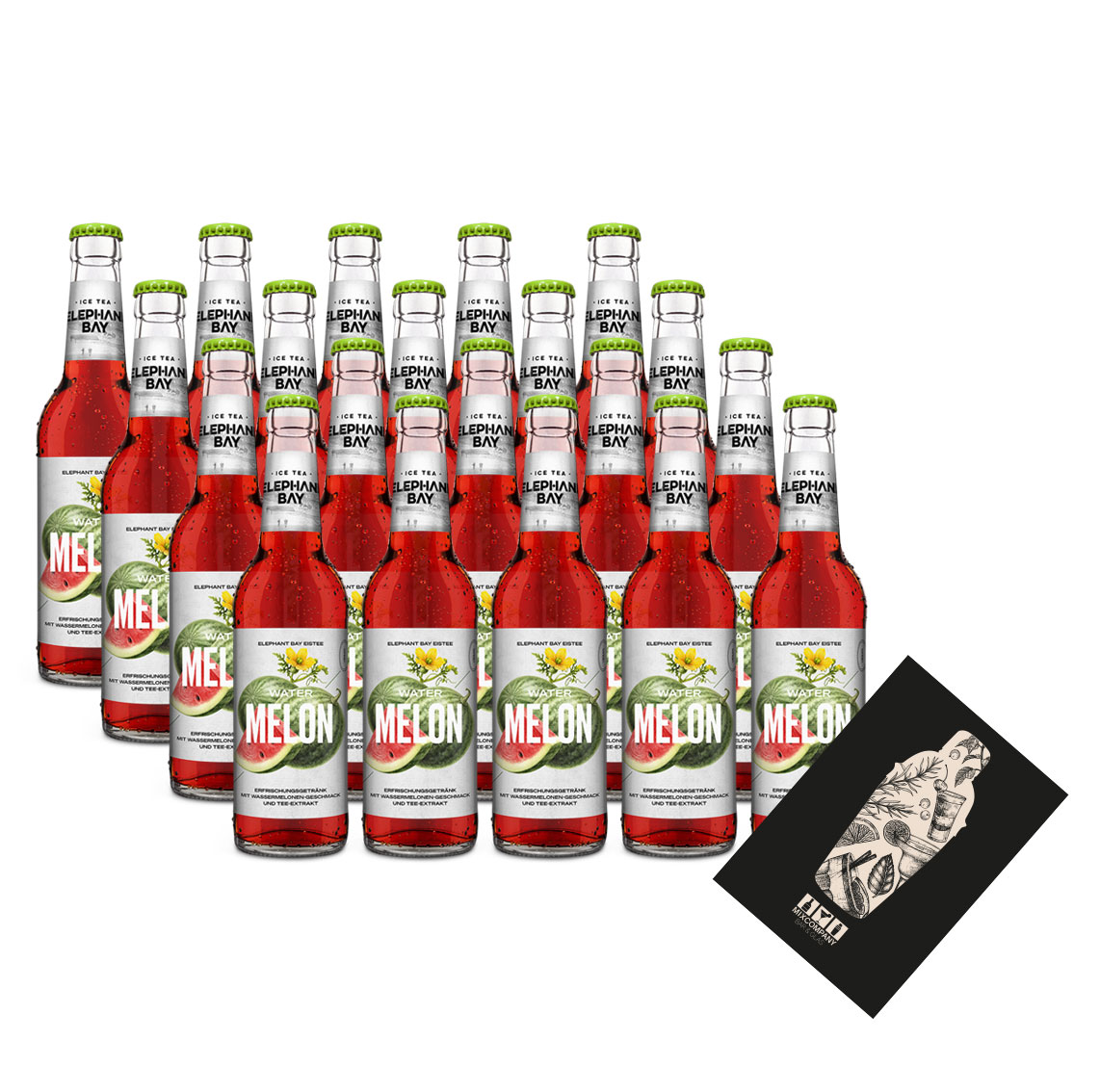 Elephant Bay ICE TEA Eistee Watermelon Melon Set - 20x Elephant Bay Melon je 330ml inkl. Pfand - MEHRWEG