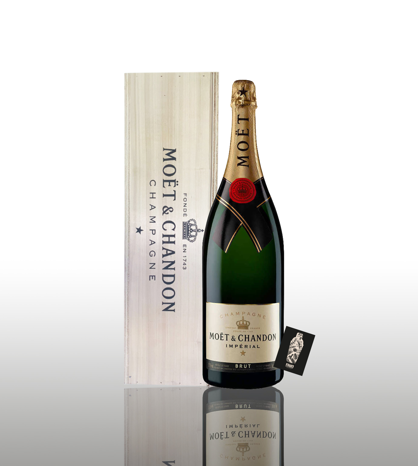 MOET & CHANDON CHAMPAGNER BRUT IMPÉRIAL - Magnum in Holzkiste 3L (12% vol.)- [Enthält Sulfite]