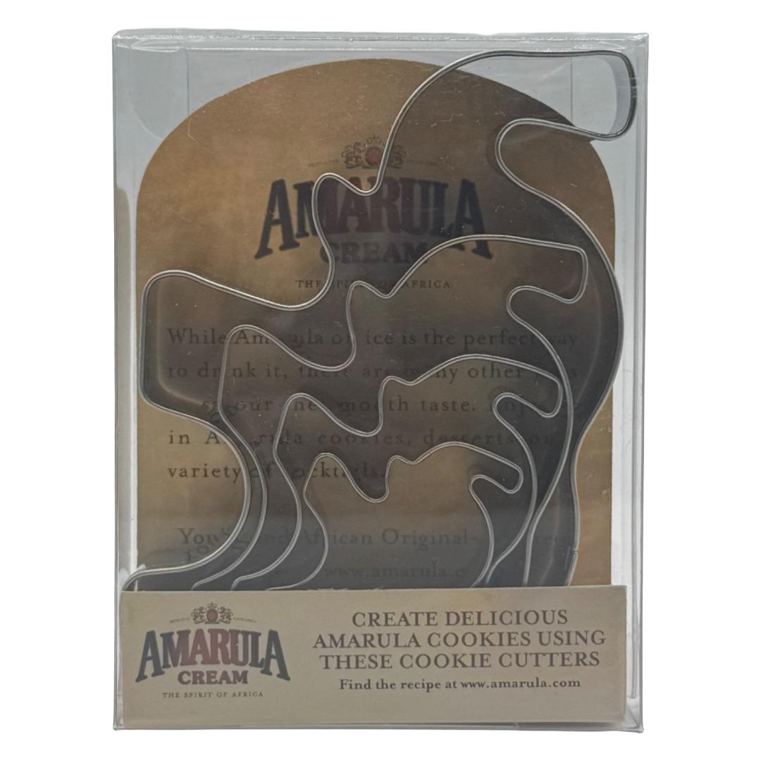 Amarula Cookie Cutter Set – 4er Set | Ausstechformen in Amarula Logo & Elefanten-Silhouette (4 Größen)