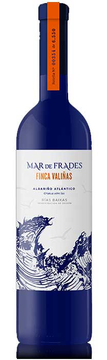 Mar de Frades Finca Valinas 0,75L (12,5% Vol) Weißwein Rebsorten: 100% Albariño Jahrgang variierend- [Enthält Sulfite]