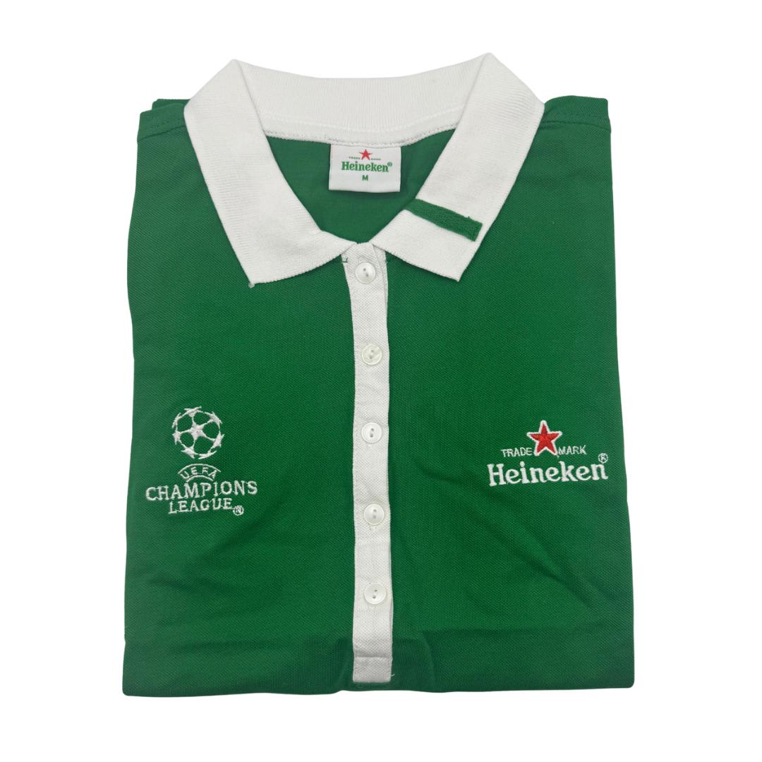 Heineken x UEFA Champions League Polo-Shirt – Grün, Größe M (Unisex)