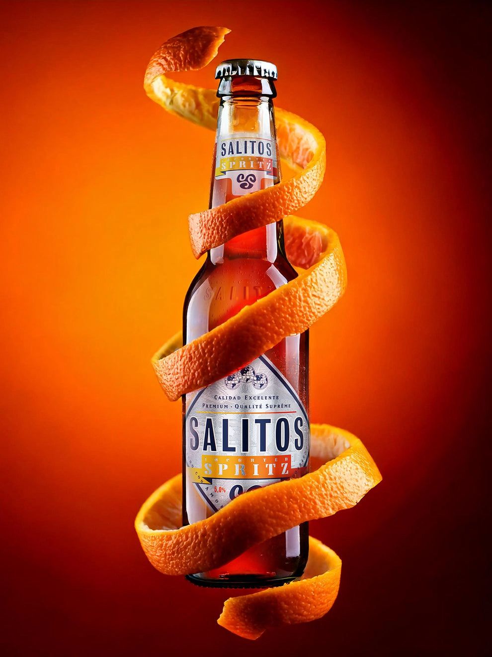 Salitos Spritz 6er Set (6 x 0,33 l – 5,0 % Vol.) – prickelnder Aperitivo mit italienischem Flair (inkl. Pfand, MEHRWEG)- [Enthält Sulfite]