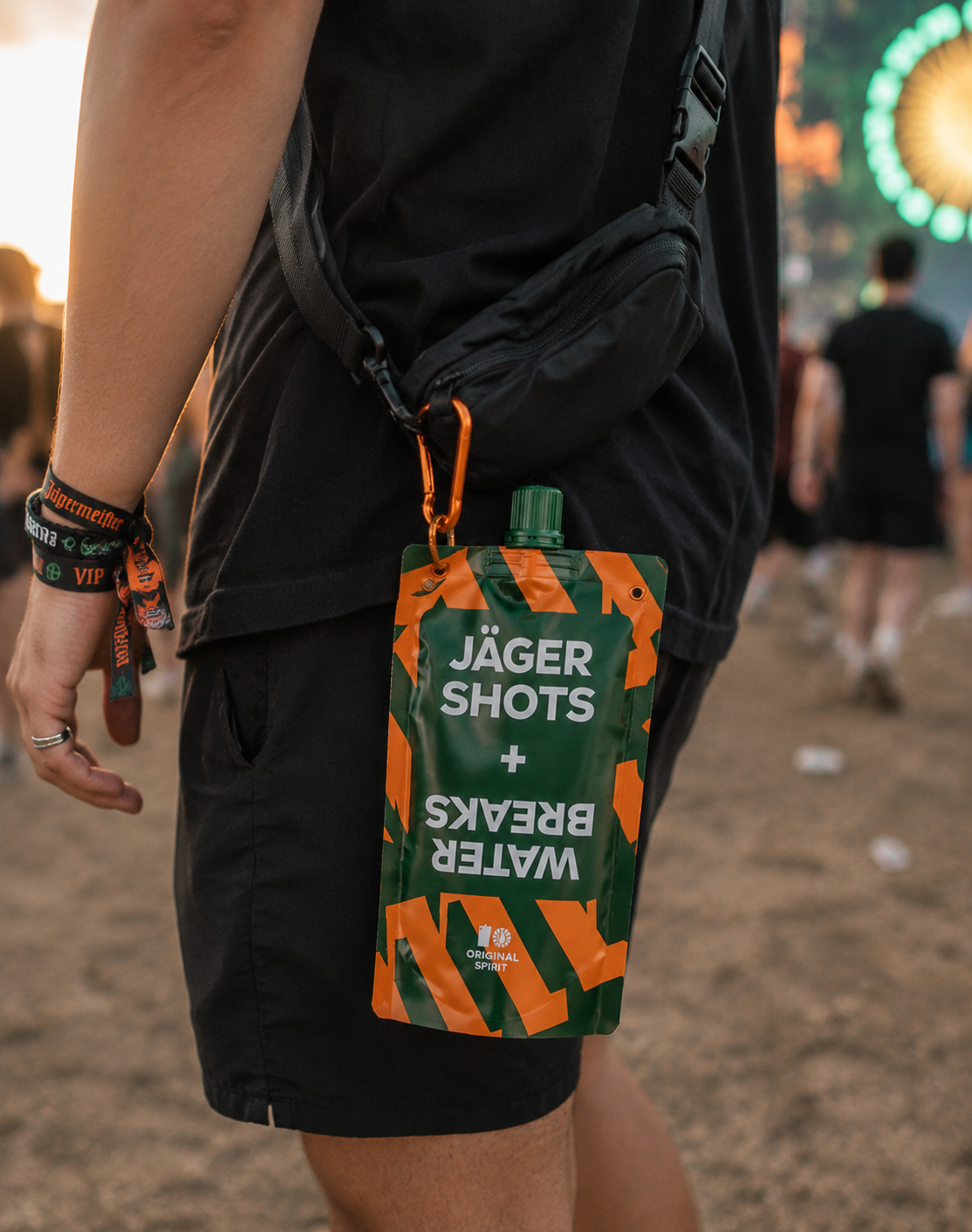 Jägermeister Festival Trinkbeutel faltbar