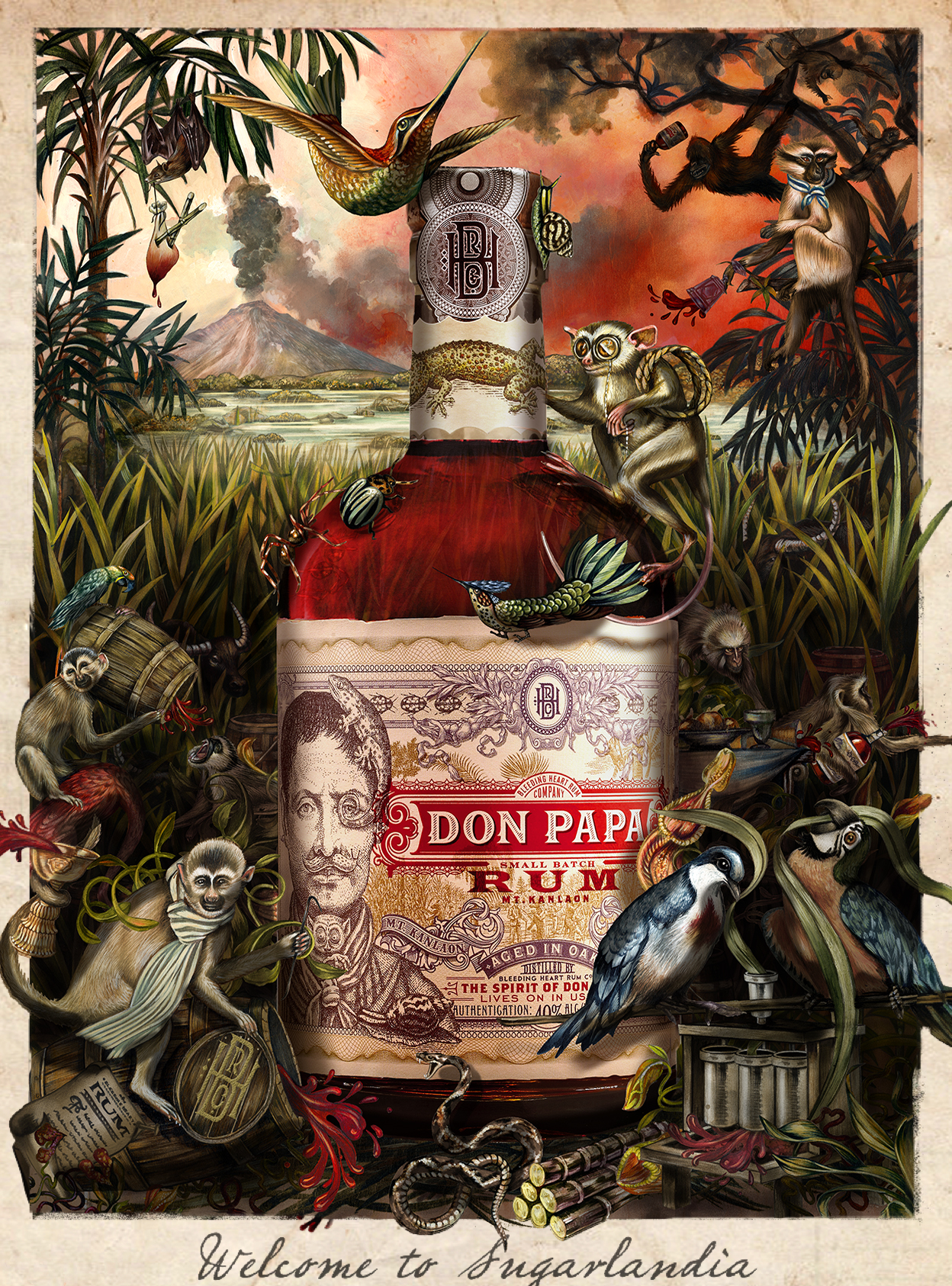 Don Papa Rum 0,7l (40% Vol) Ron Spirituose Bar Cocktail Longdrink Rarität - [Enthält Sulfite]