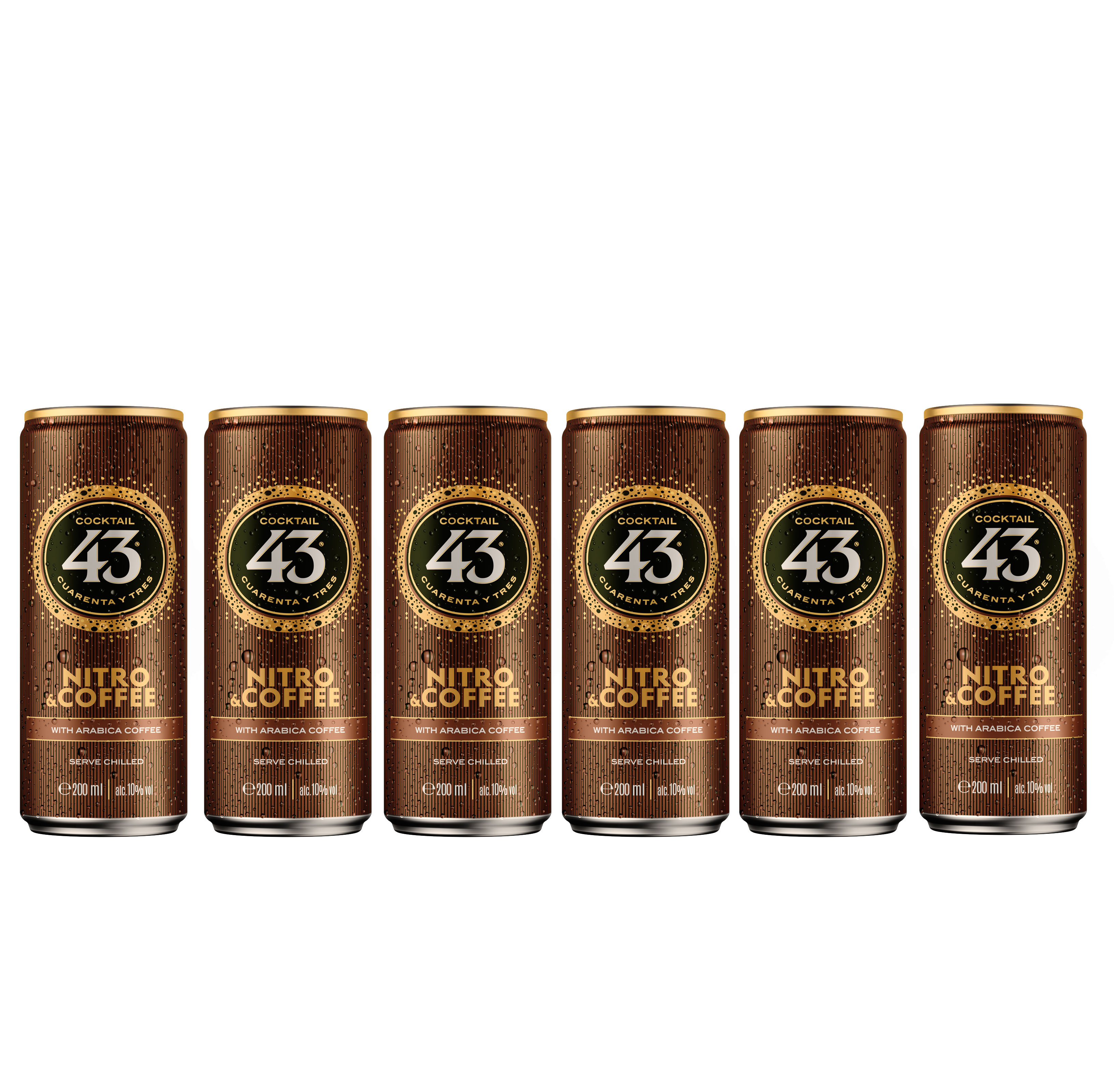 Licor 43 6er Set Nitro und Coffee 6x 0,2L (10% Vol) inkl. Pfand EINWEG Cocktail Longdrink ready to drink- [Enthält Sulfite]