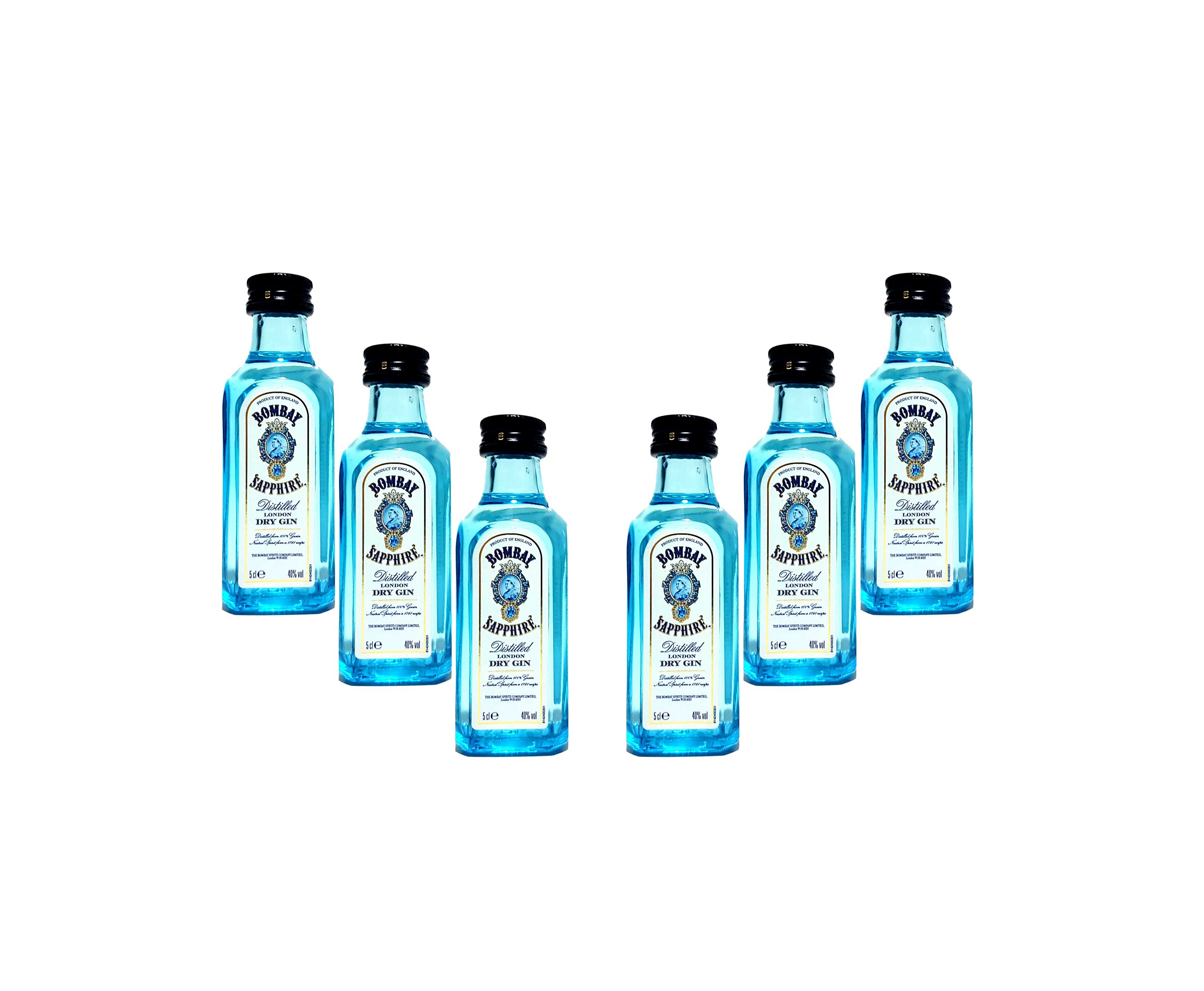 Bombay Sapphire Gin Minis - 6x 50ml (40% Vol)