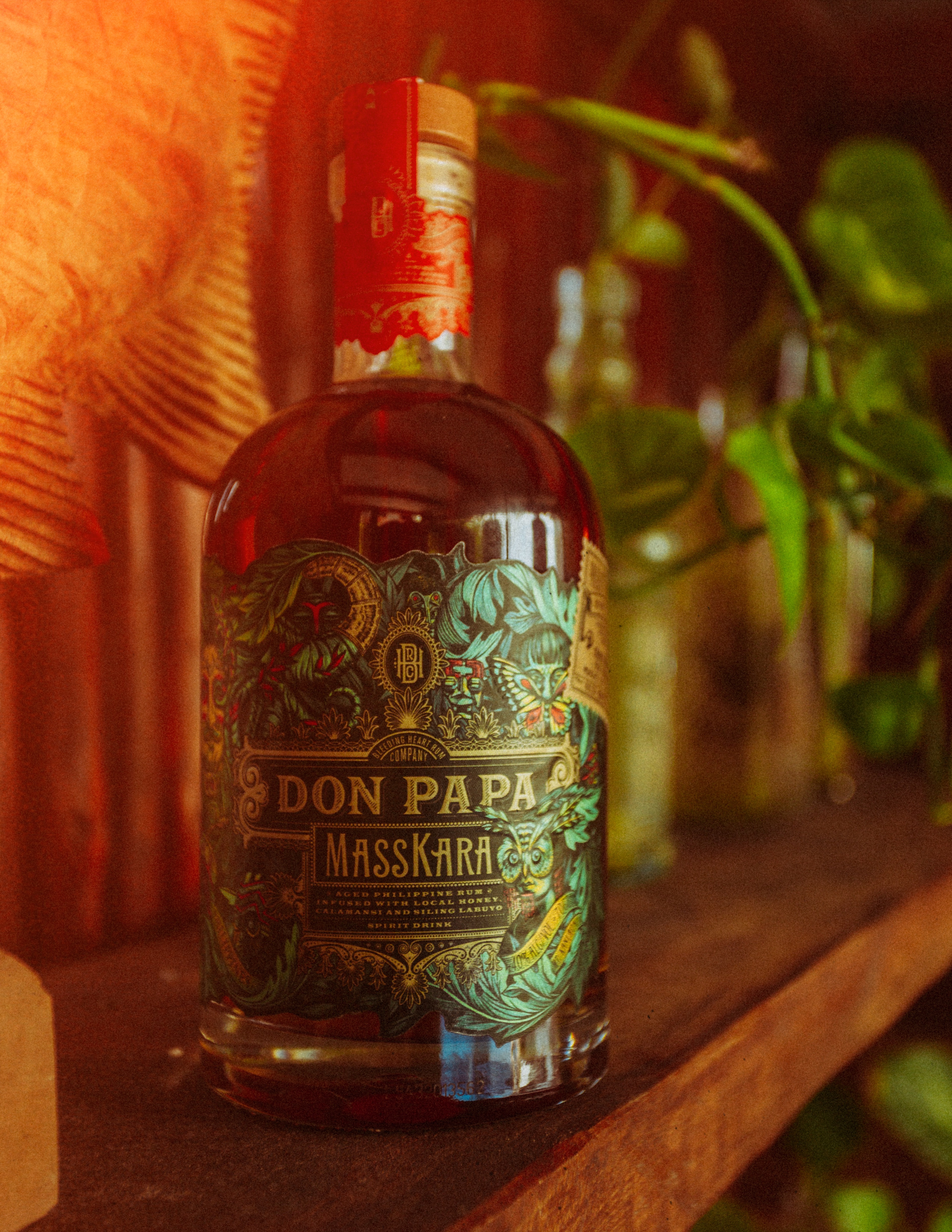 Don Papa Rum Masskara 0,7L (40% Vol) Rhum Ron Aged Philippine Rum- [Enthält  Sulfite] | 12542