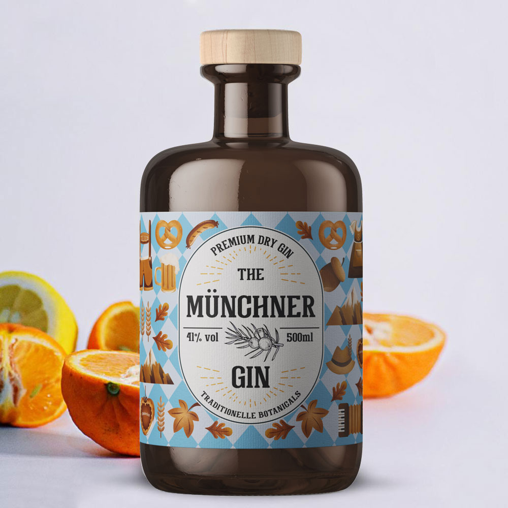 THE CITY GIN’S – Münchner Gin 0,5 l – Premium Dry Gin 41 % Vol – bayerische Eleganz & urbaner Charme – handcrafted Spirituose - [Enthält Sulfite]