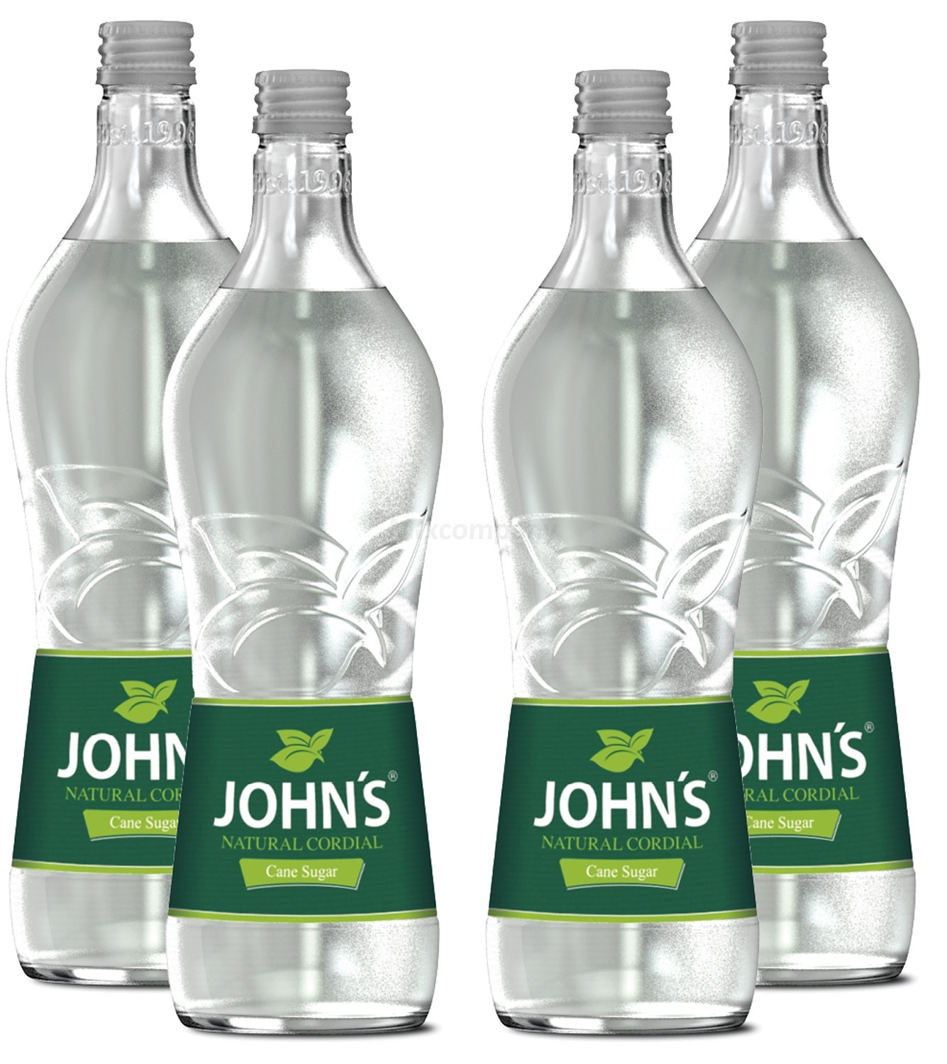 Johns Cane Sugar / Rohrzucker Sirup für Cocktails 4x 0,7l = 2,8 Liter