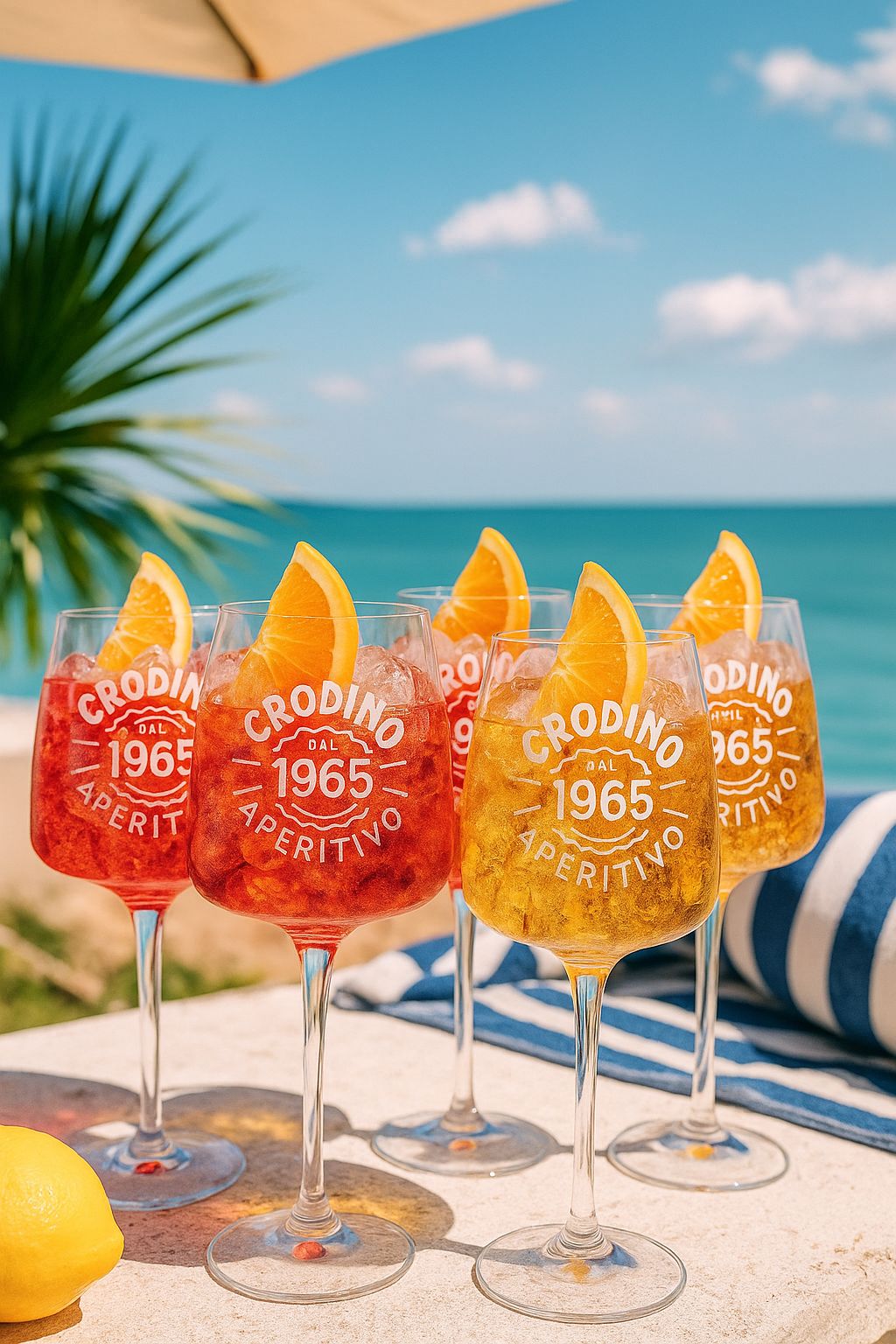 Crodino Aperitivo Gläser 2er Set – Original Designgläser für stilvollen Genuss (nicht geeicht)