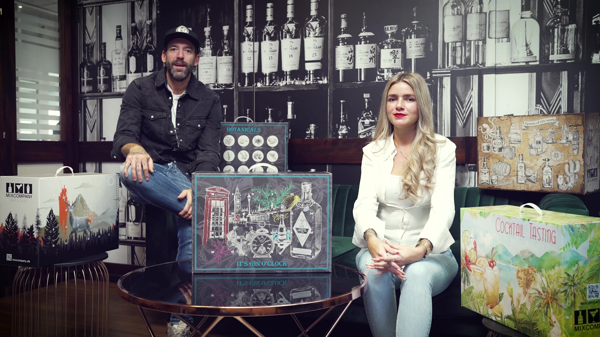 Gin Adventskalender Tasting - 24 verschiedene Gin Miniaturen im Kalender Probierset - entdecke Deinen Lieblings Gin