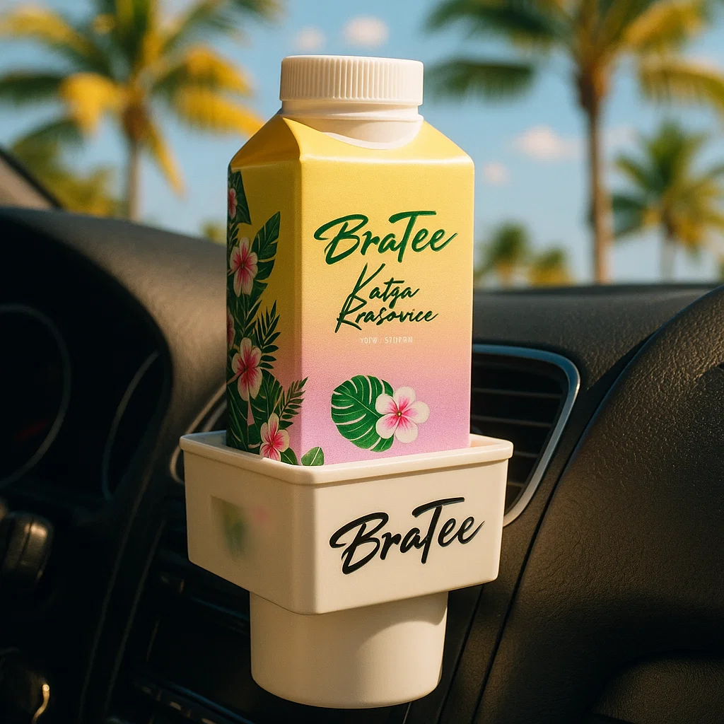 BraTee Getränkehalter 24er-Set – Großpackung stylischer Halter mit Logo für Events, Gastro & Fans