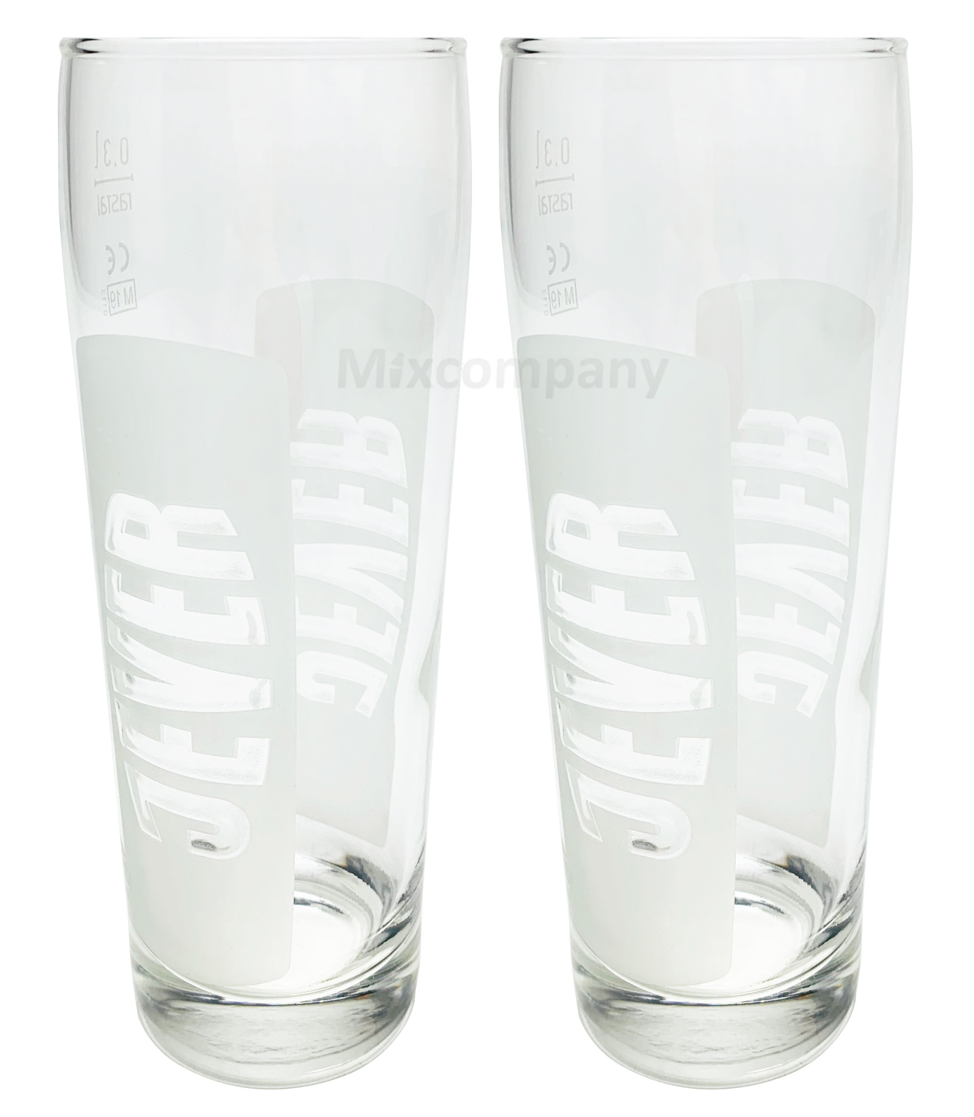 Jever Bierglas Bierpokal Glas Gläser Set - 2x Pilsbecher 0,3l geeicht selten Bar Bier