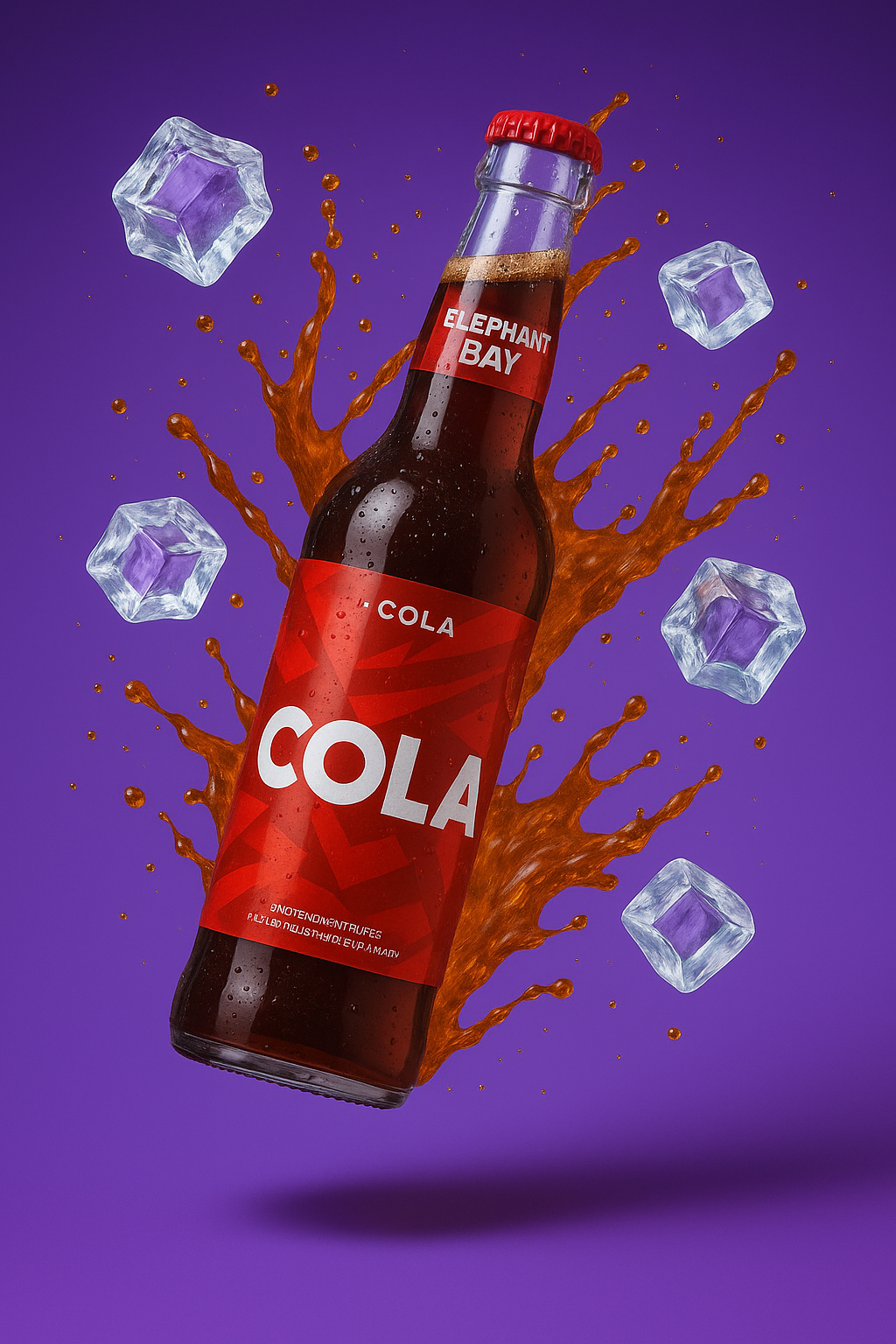 Elephant Bay Cola – 6 x 0,33L Glasflaschen | Premium Koffein-Cola im stylischen Design inkl. Pfand MEHRWEG