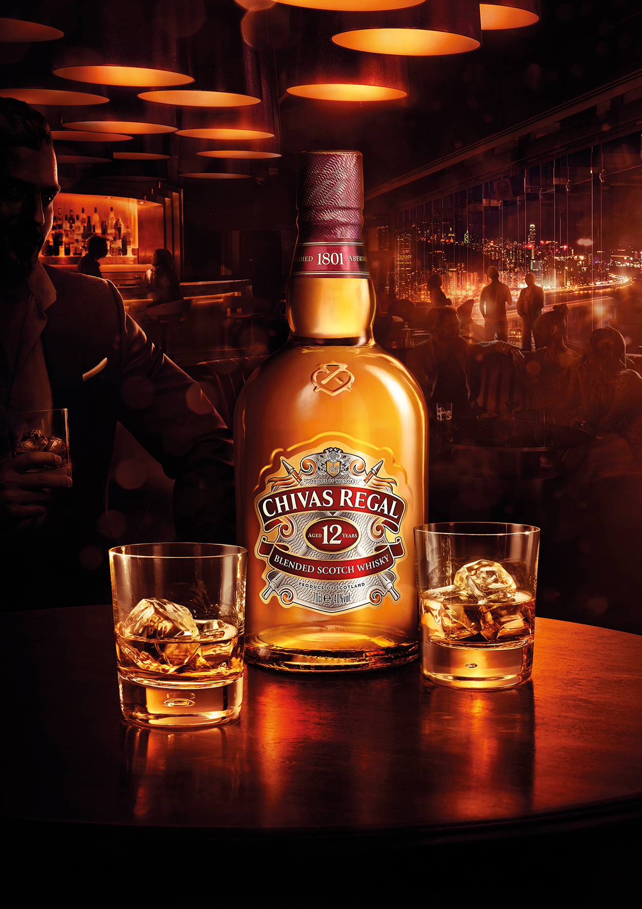 Chivas Regal 12 Jahre Premium Blended Scotch Whisky 0,7L (40% Vol)- [Enthält Sulfite]