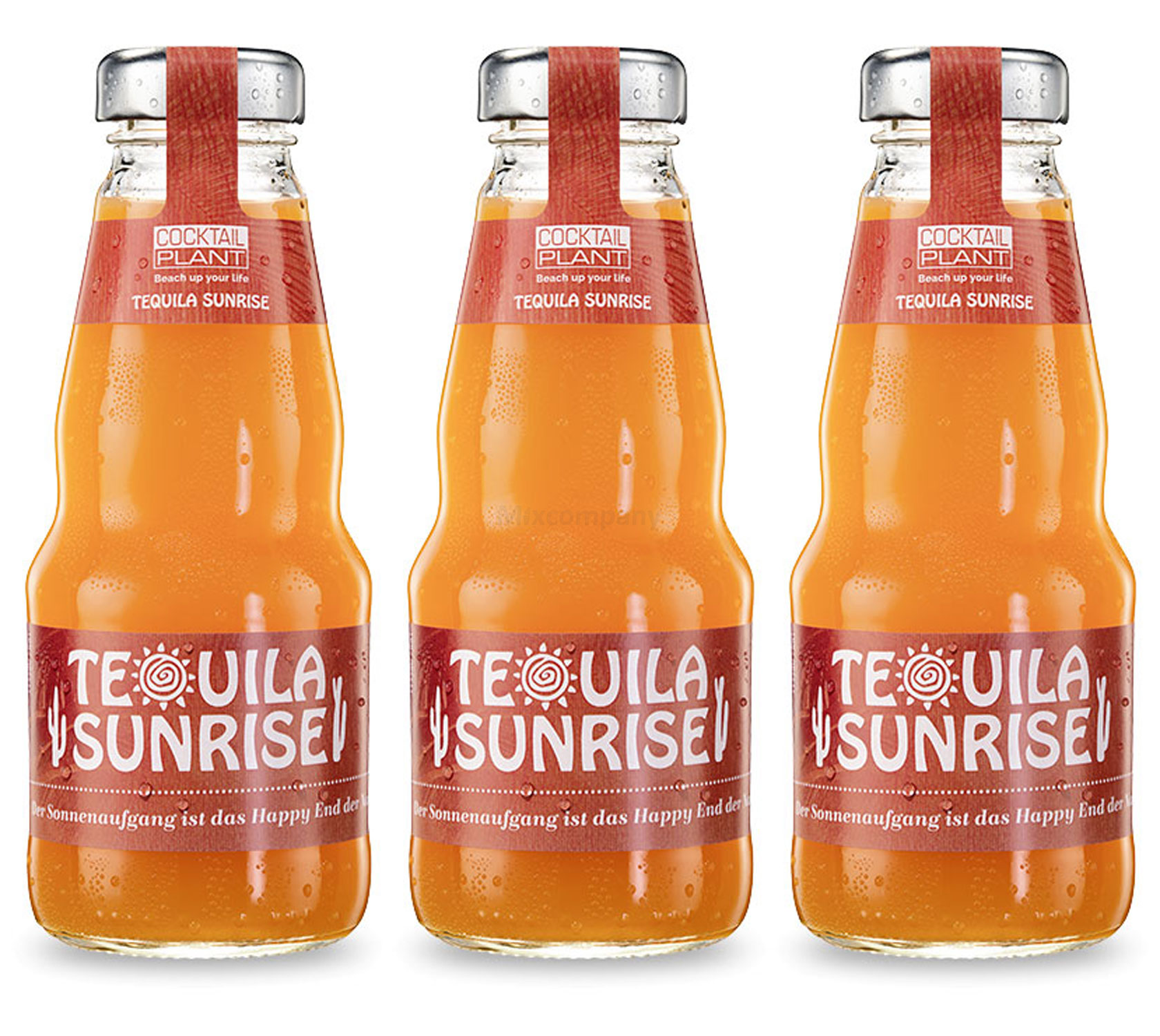 Cocktail Plant Tequila Sunrise (10,1% Vol) 3x 0,2l = 0,6l - inkl. Pfand MEHRWEG - [Enthält Sulfite]