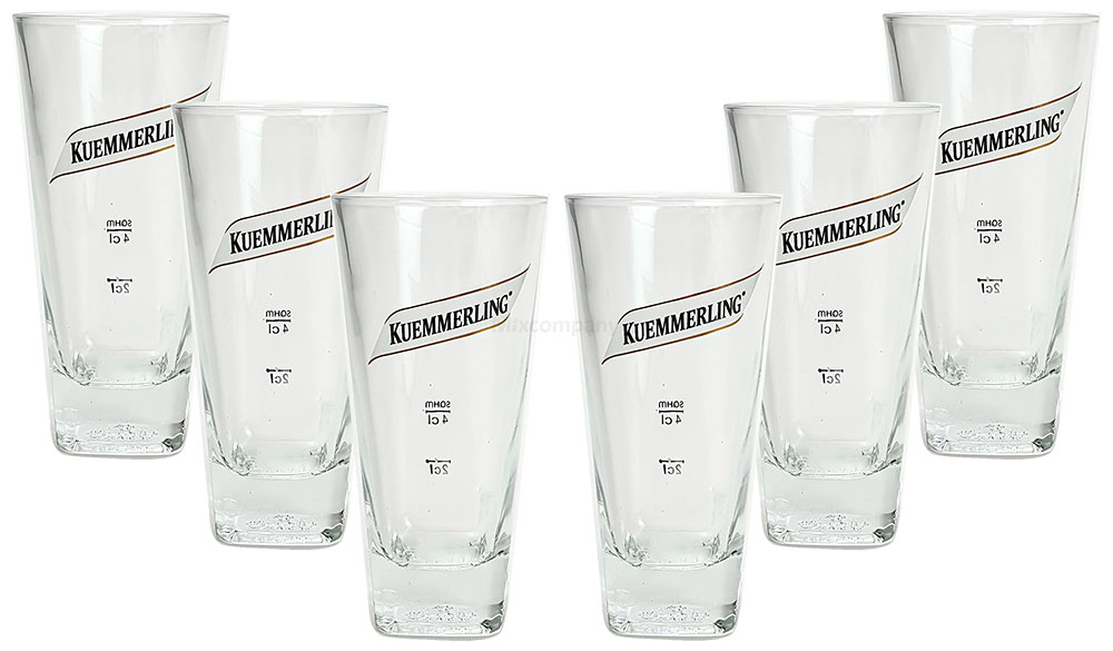  5x Kuemmerling Longdrinkglas - Longdrink Glas / Gläser Set - 5x Longdrinkgläser 2/4cl geeicht - 2cl + 4 cl Eichung