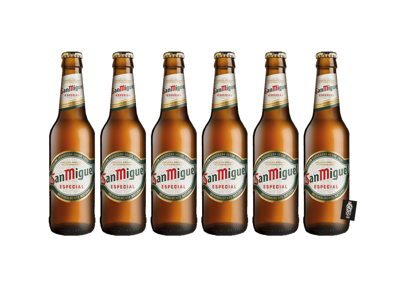 San Miguel 6er-Set 6x 0,33L 5,4% vol. inkl. Pfand Mehrweg- [Enthält Sulfite]