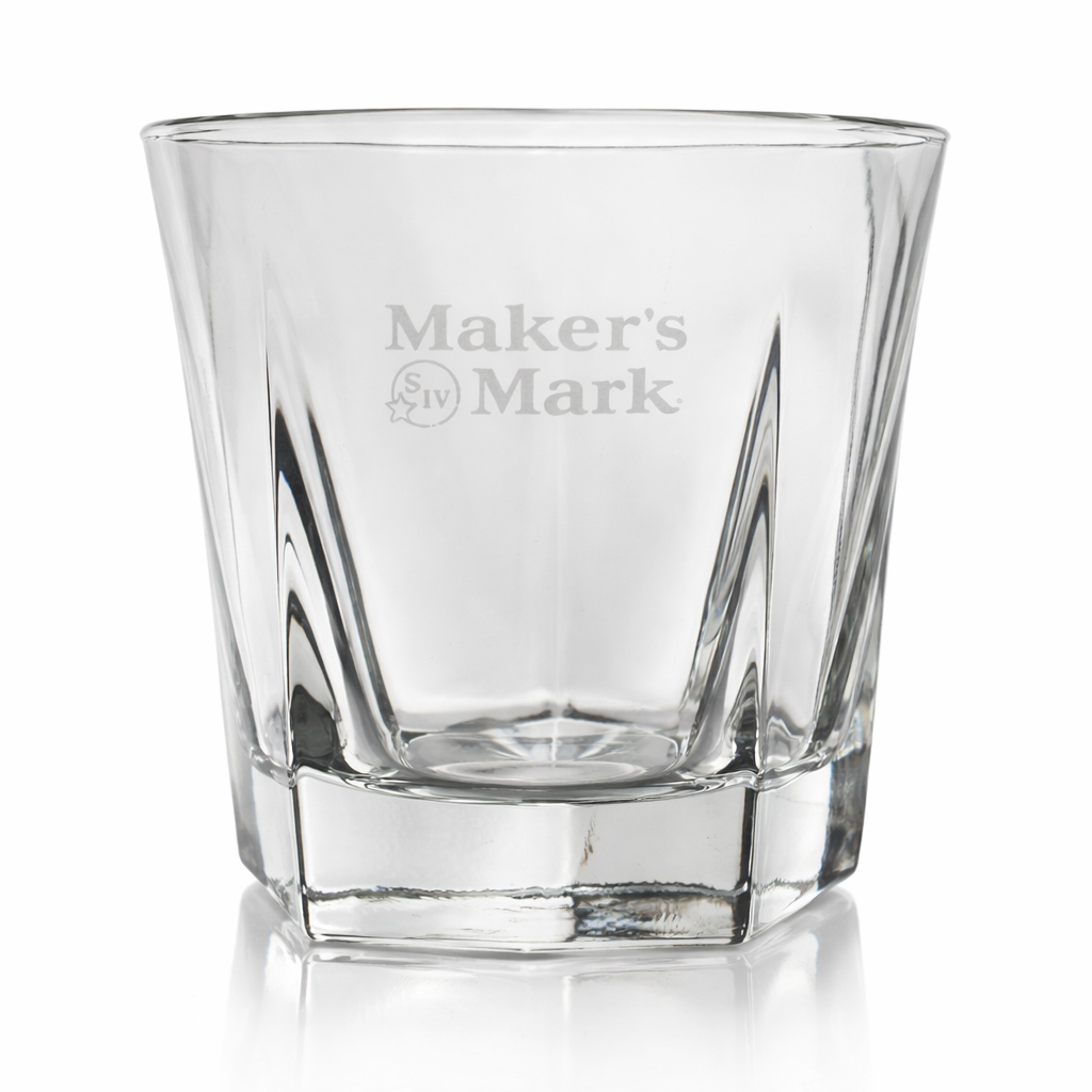 Maker’s Mark Whisky Gläser 6er Set – Original Tumbler mit Logo – Old Fashioned Glas für Bourbon, Whiskey & Cocktails – Heavy Base