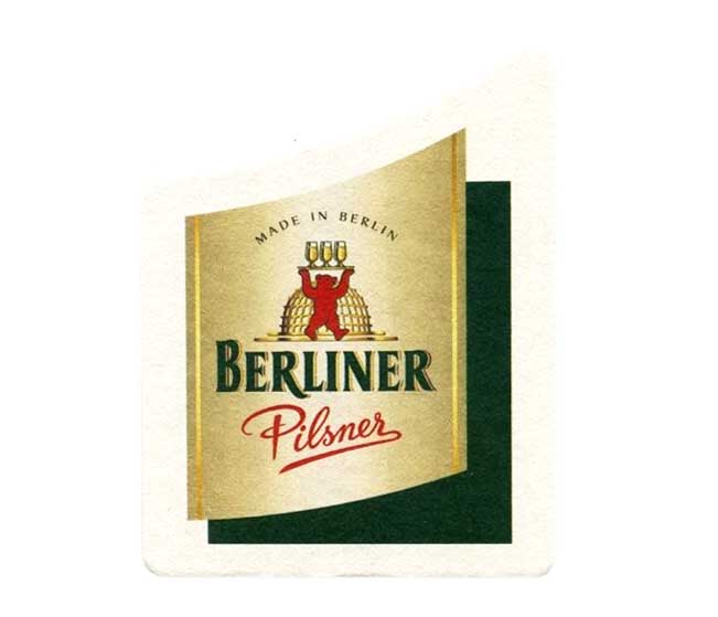 Berliner Pilsener Bierdeckel 60 stk Untersetzer Premium Bier Pilsener Deckel