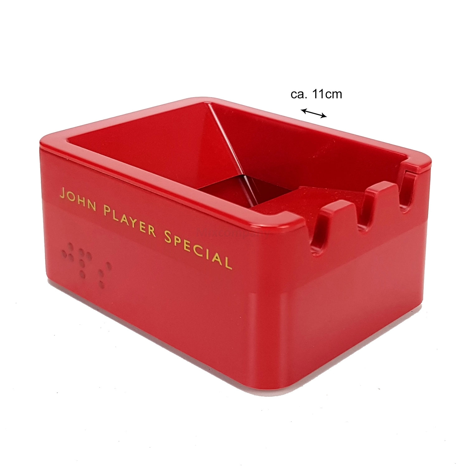 3x John Player Special JPS Aschenbrecher Rot – 11 cm | B-Ware | Second Hand