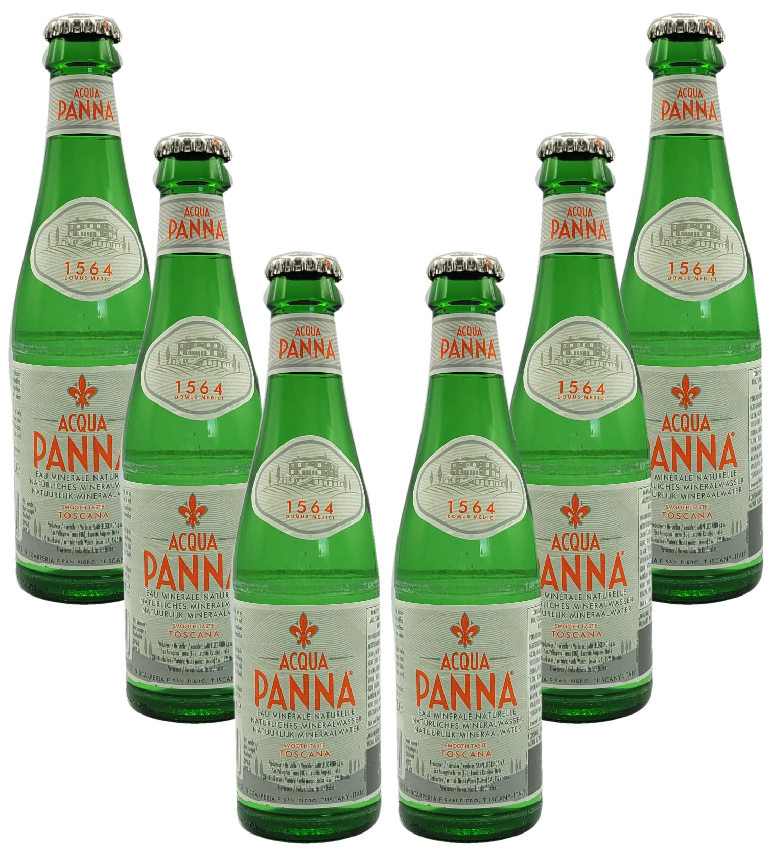 Acqua Panna 6er Set Stilles / Natürliches Wasser 6x 0,25l inkl. Pfand MEHRWEG