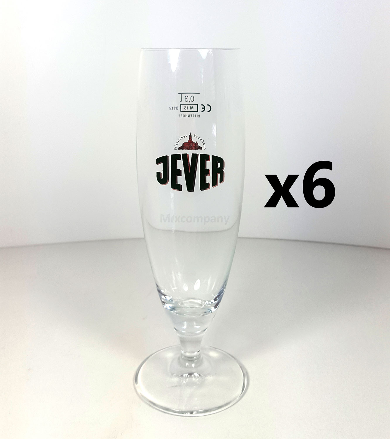 Jever Pokal Bierglas 0,3l - 6er Set