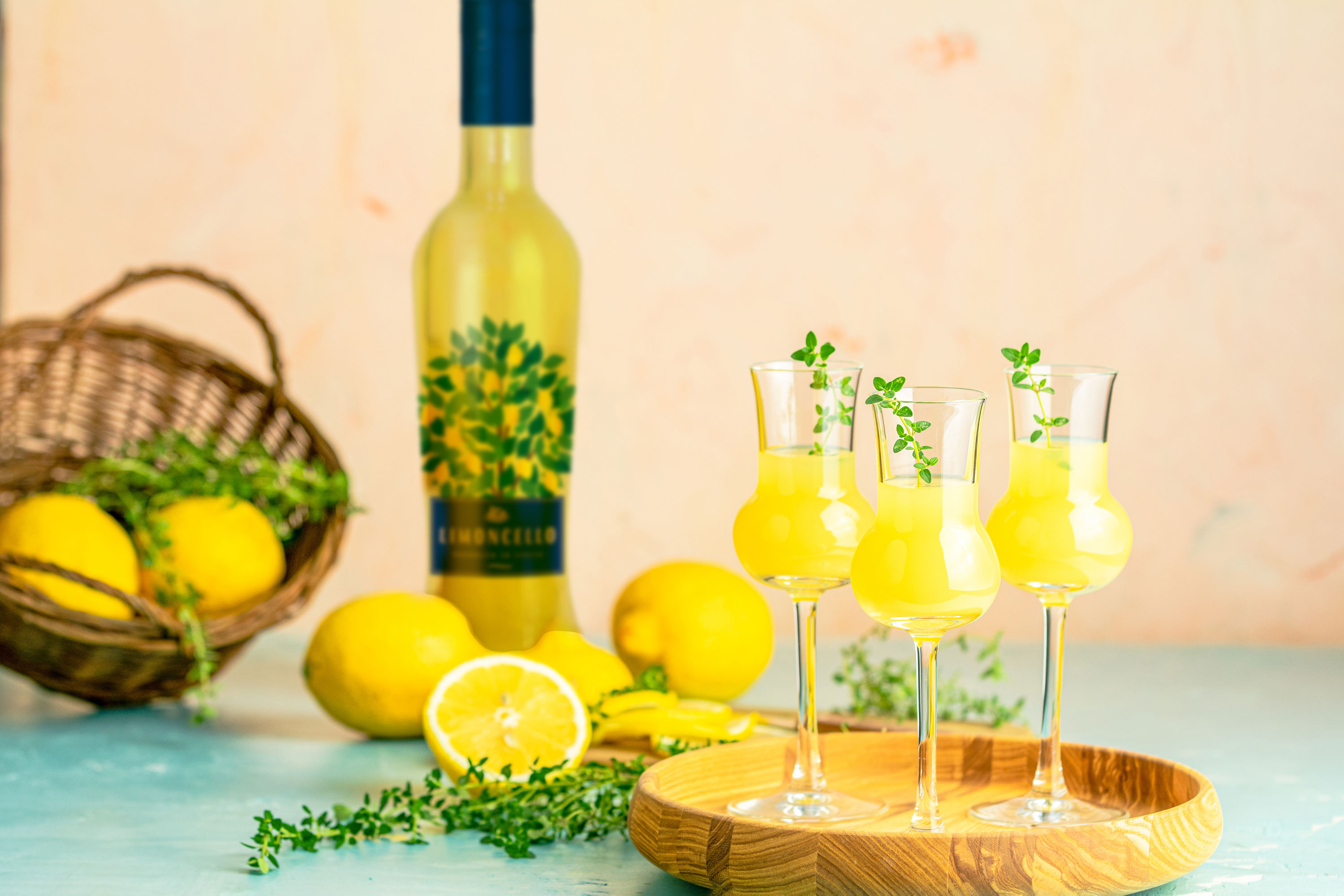 Scavi & Ray 2er Set Limoncello 2x 0,7L (25% Vol) italienischer Zitronenlikör mit Mixcompany Grußkarte- [Enthält Sulfite]