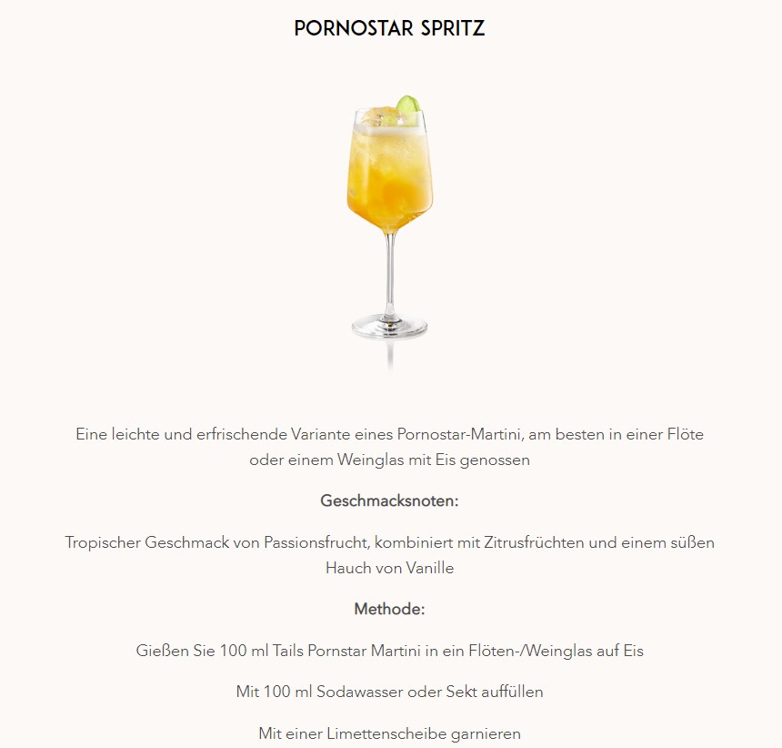 Tails Cocktails Geschenkset Passion Fruit Martini 1L (14,9% Vol) mit 6 teiligem Barset Fertig Cocktail Ready to Drink- [Enthält Sulfite]