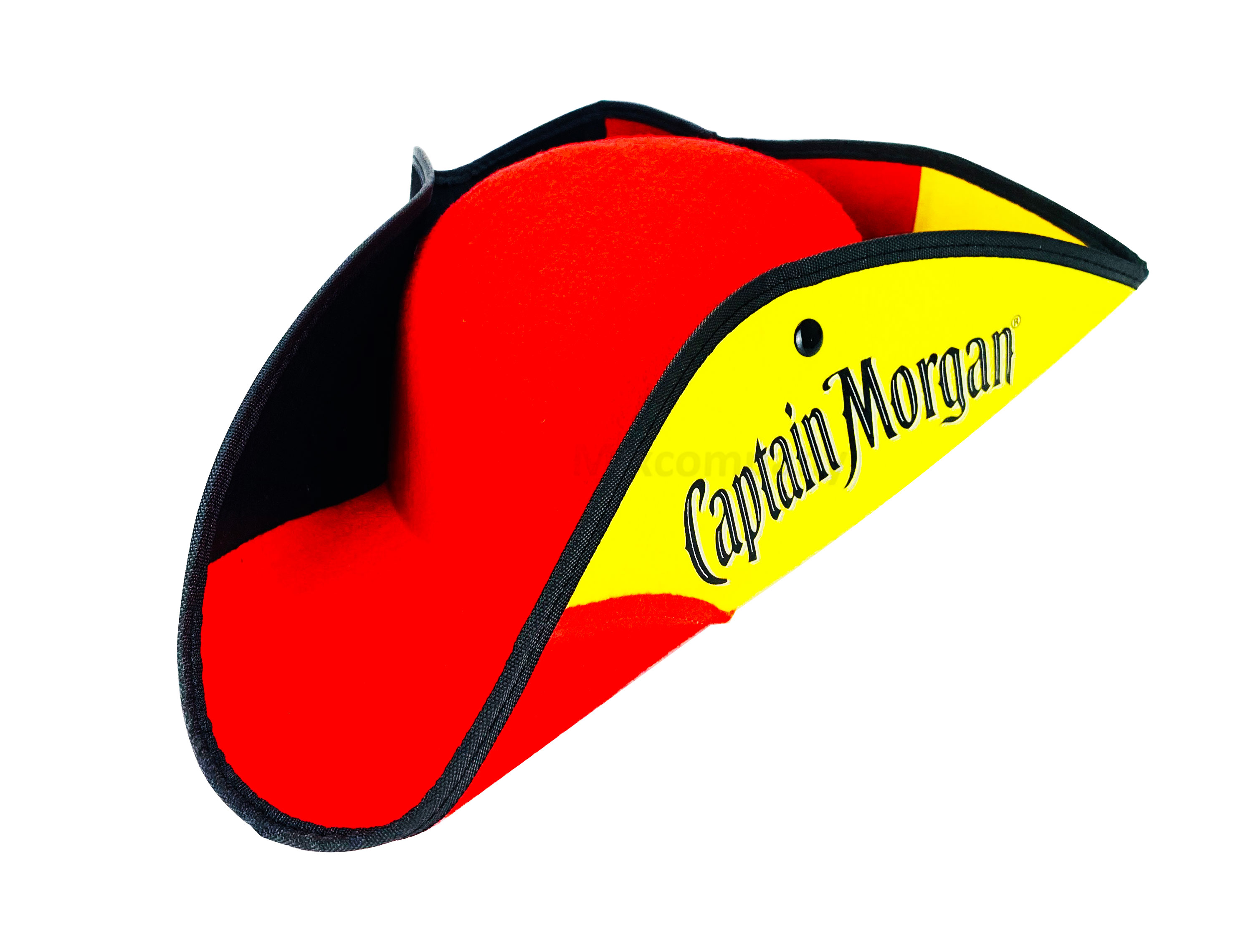2x Captain Morgan Rum Piratenhut in deutschen Farben Hut Hüte Mütze Fasching Karneval WM EM Fußball Mannschaft Sport Piratenhut Kappe Hut Pirate Hat Karneval Party Malle