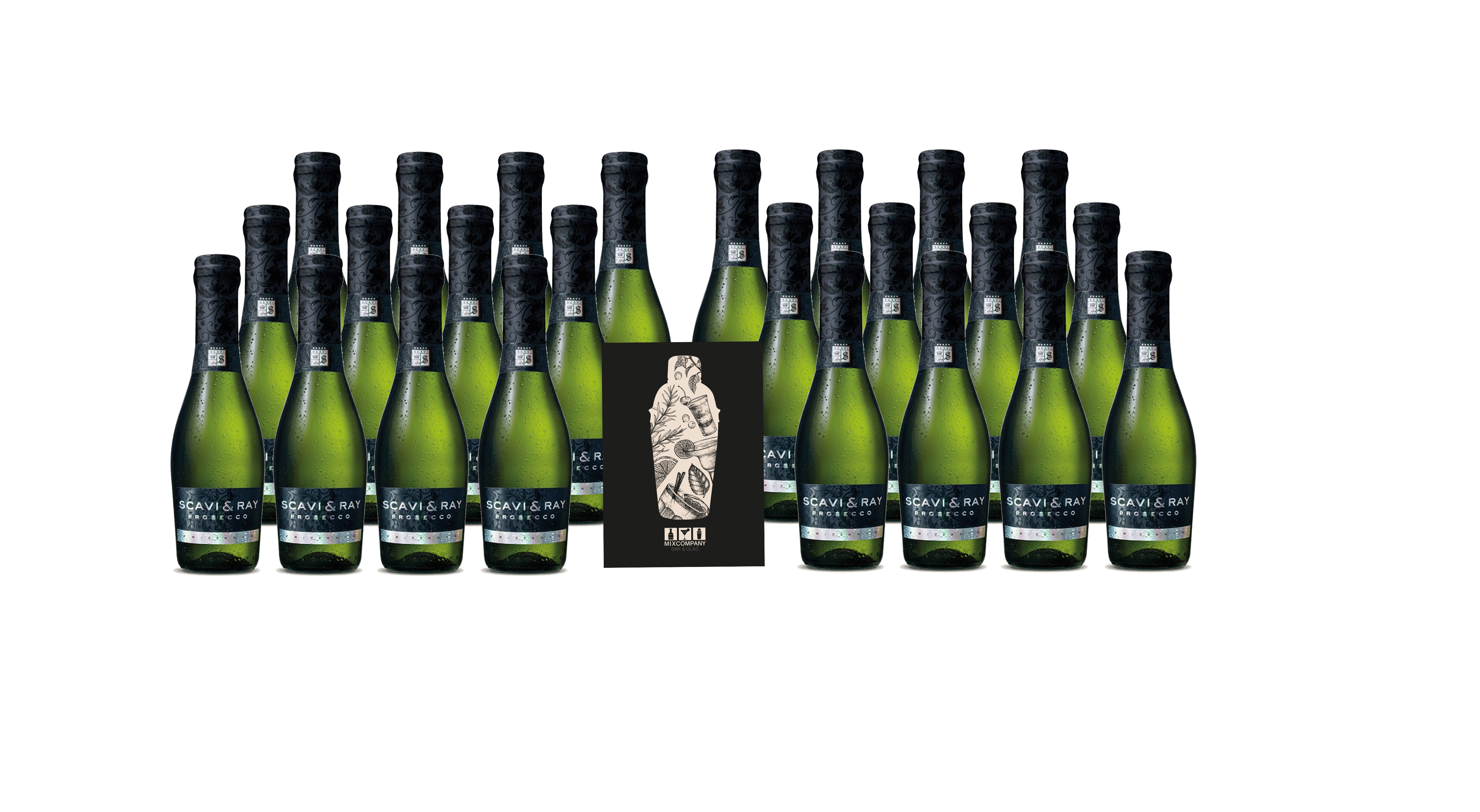 Scavi & Ray 24er Set Prosecco Frizzante Piccolo 24x 0,2L (10,5% Vol.) - [Enthält Sulfite]