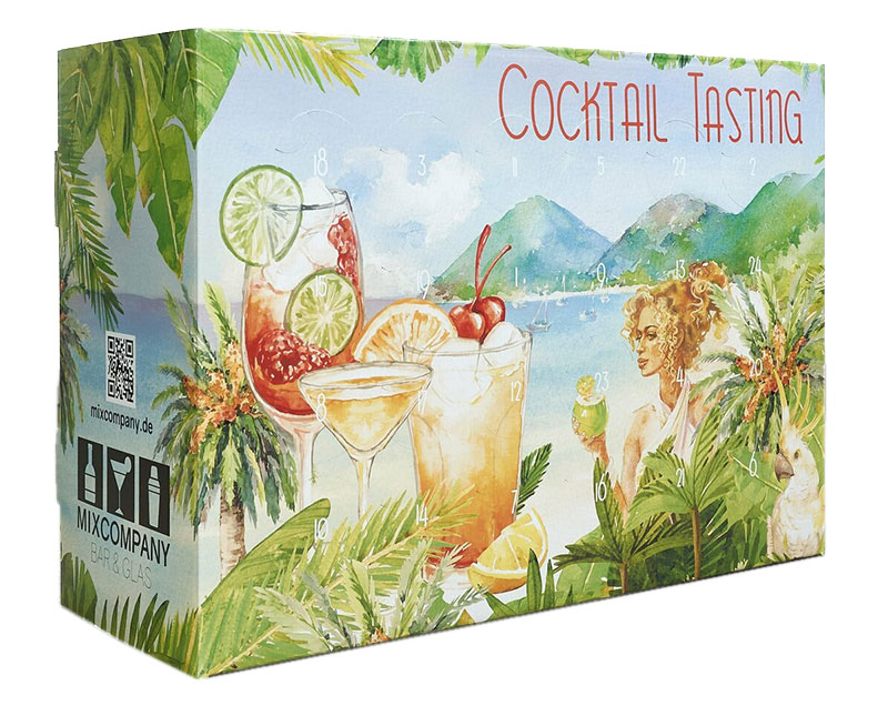 Cocktail Adventskalender Tasting / Probier Set - 24x verschiedene ready to drink Getränke im tasting Set - Lillet Ready to Drink, Fertigcocktails wie Shatlers und co.