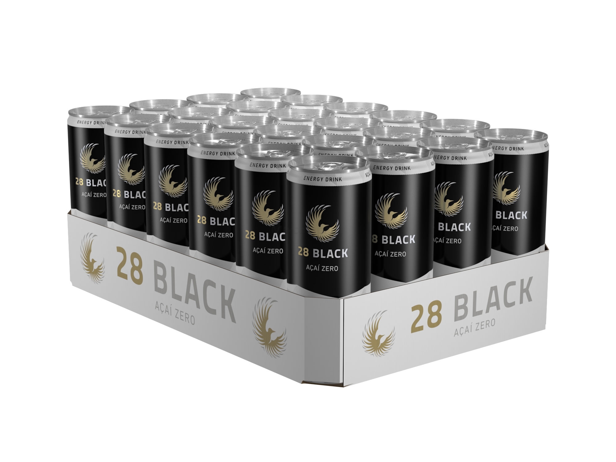 28 Black Acai Zero Energy Drink inkl. Pfand - 24x 250ml = 6l - EINWEG