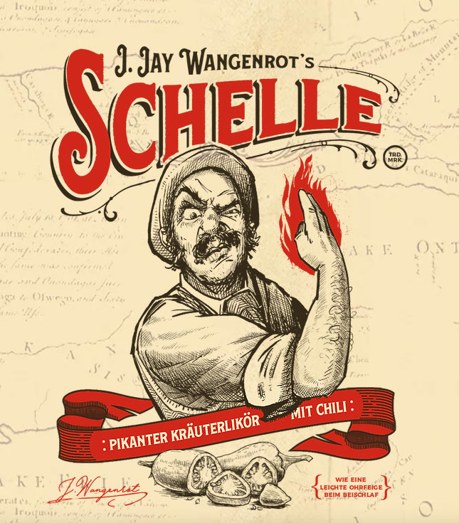 Die Schelle 0,5L (33% Vol) + 1x Schelle Miniatur 4cl GRATIS - Pikanter Kräuterlikör mit Chili 