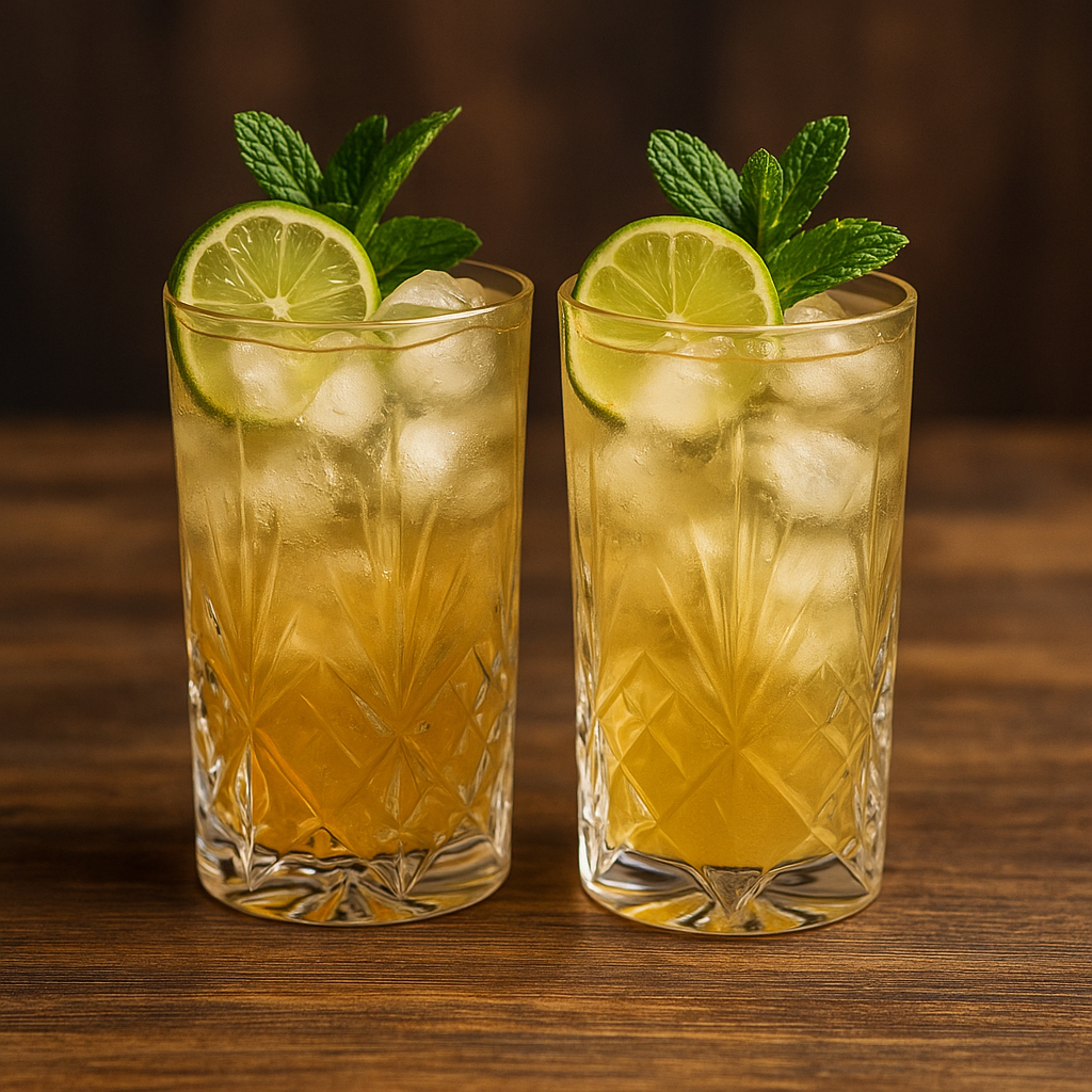 Longdrinkglas Set 2er – Hochwertige Kristall-Optik, robustes Marken-Design, 2x elegante Longdrink Gläser für Cocktails, Gin Tonic & Softdrinks – Premium Bar-Gläser