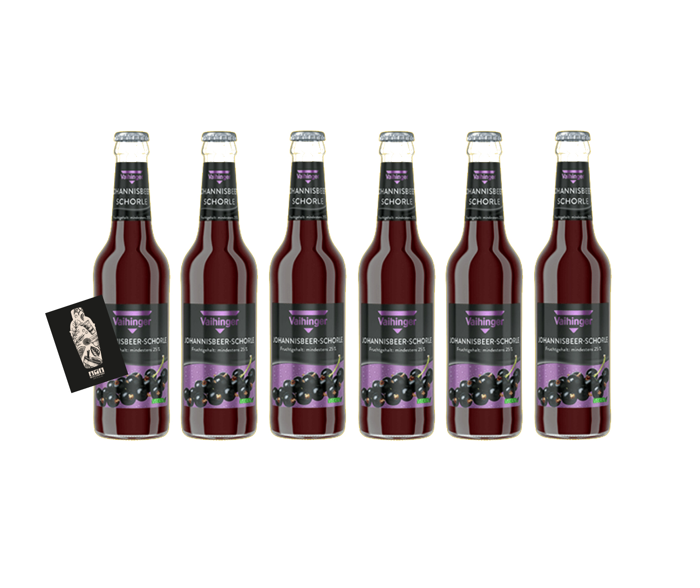 Vaihinger 6er-Set Johannisbeer Schorle 6x 0,33L inkl. Pfand MEHRWEG 