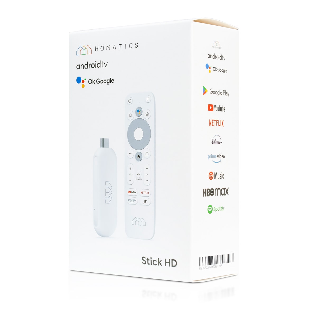Homatics Stick HD Android TV Mediaplayer Stick Weiß
