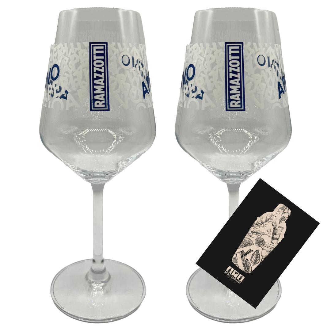 Ramazzotti 2er-Set Cocktailglas - Stilvolle Gläser für Aperitivo & Cocktails 