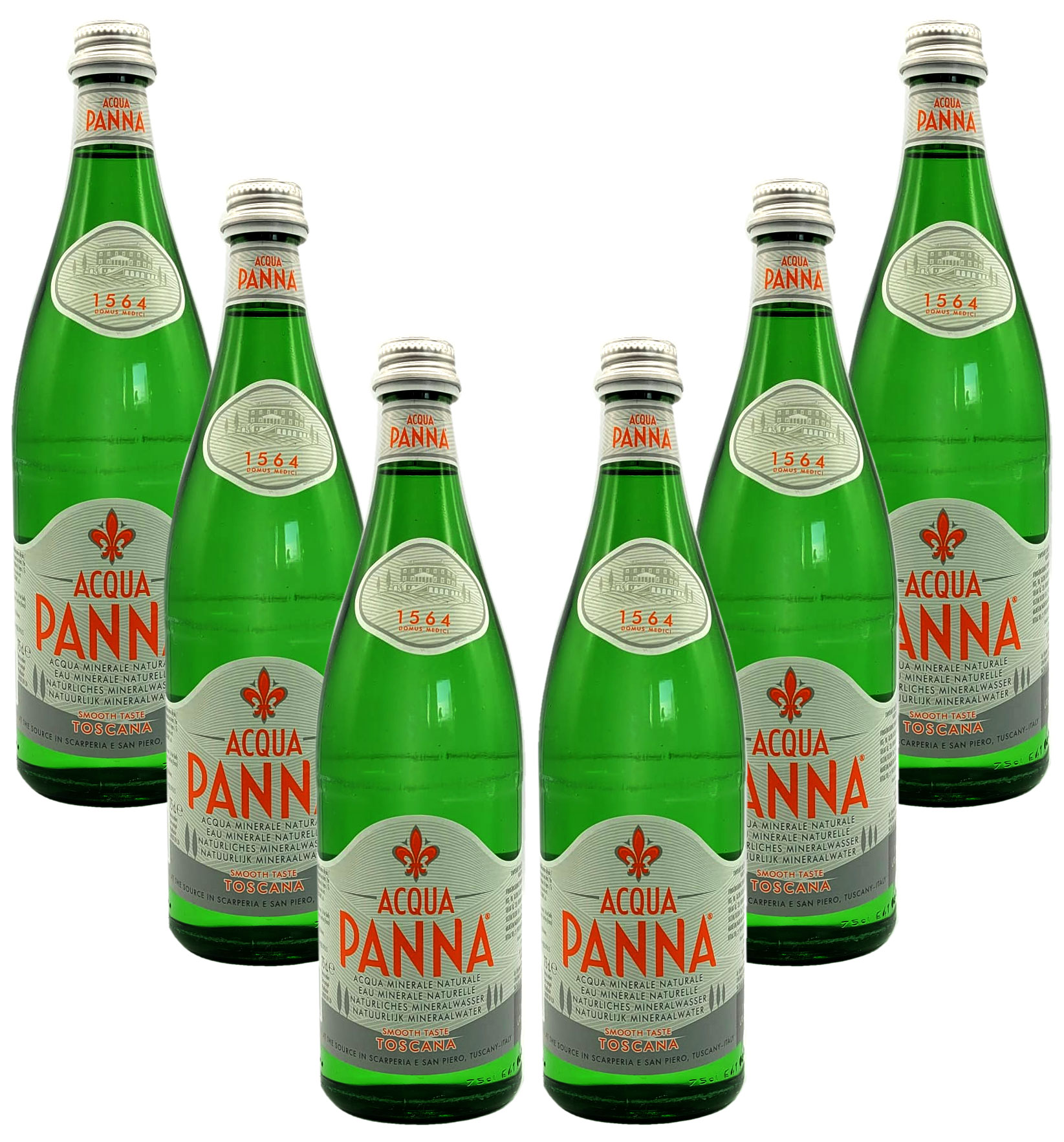 Acqua Panna 6er Set Stilles / Natürliches Wasser 6x 0,75l inkl. Pfand MEHRWEG